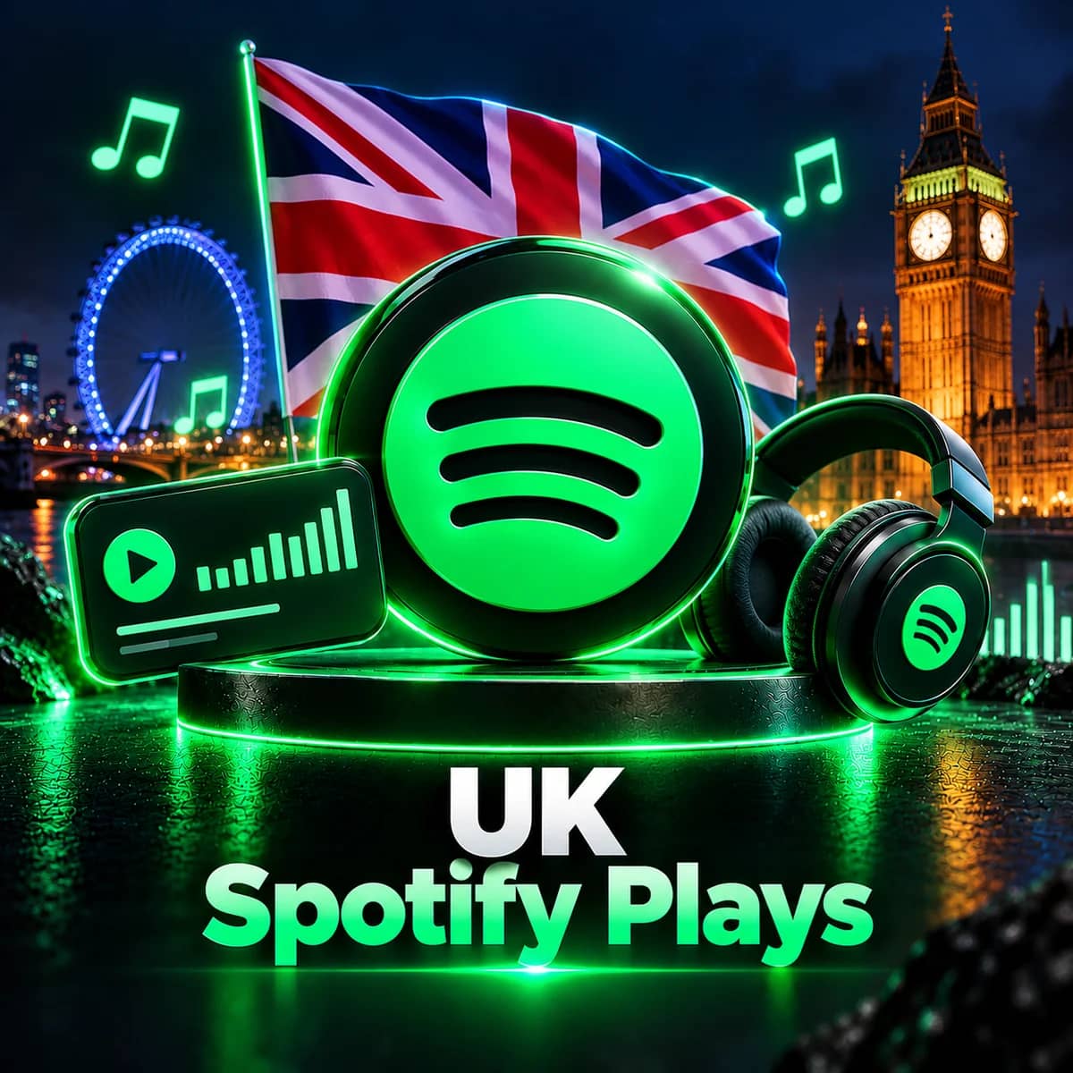 UK Spotify Plays